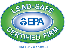 EPA Lead-Safe Certified Firm, certification NAT-F267585-1