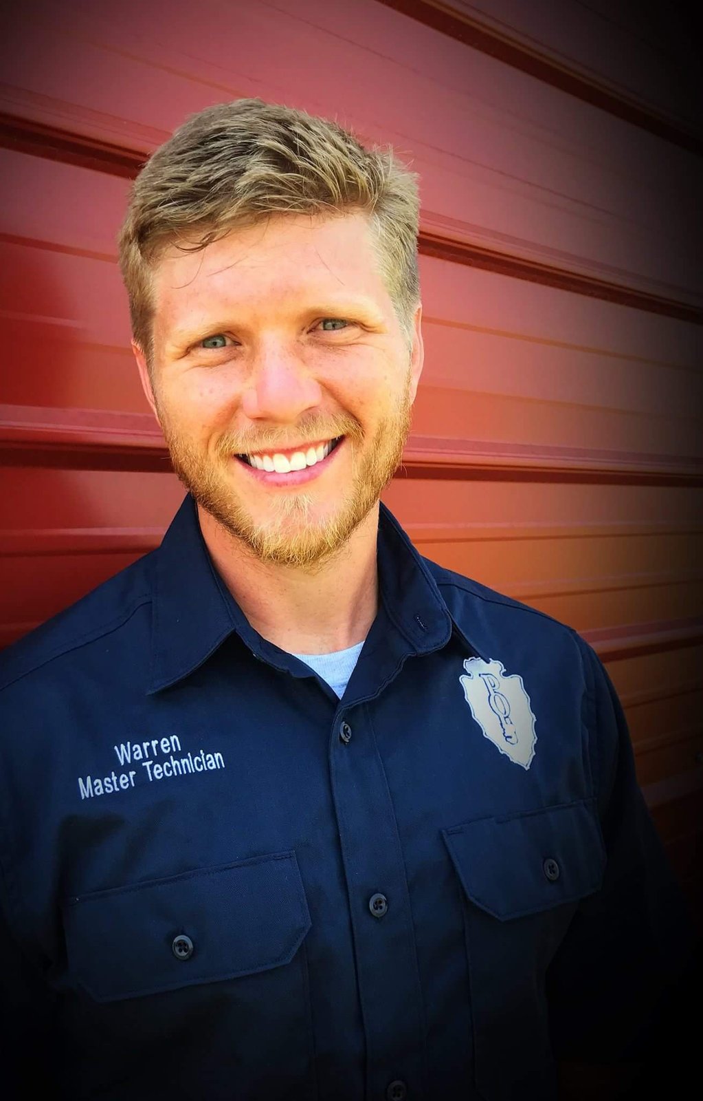 Warren Stroud, early in his career as a Master Technician