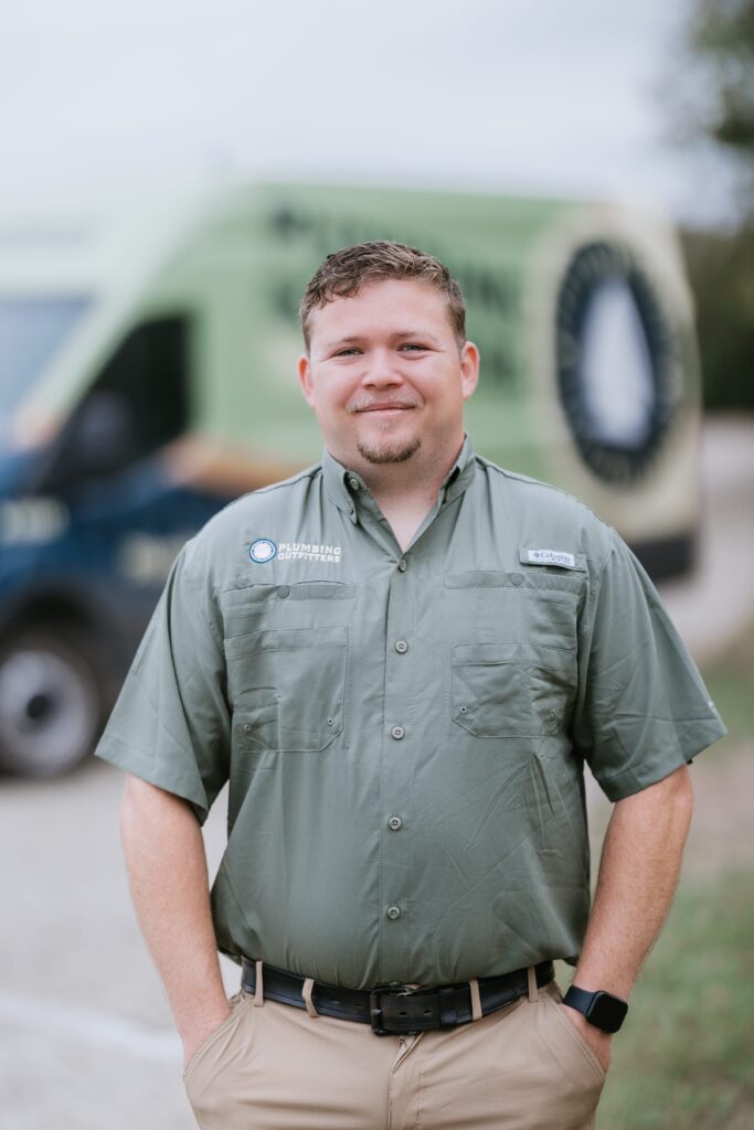 Portrait of Brandon Jones, Journeyman Plumber at Plumbing Outfitters