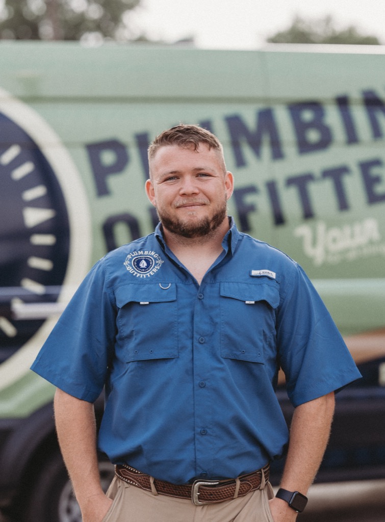 Portrait of Brandon, Journeyman Plumber at Plumbing Outfitters