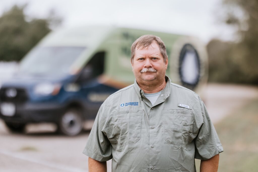 Portrait of Gregg Stroud, Warehouse Manager at Plumbing Outfitters