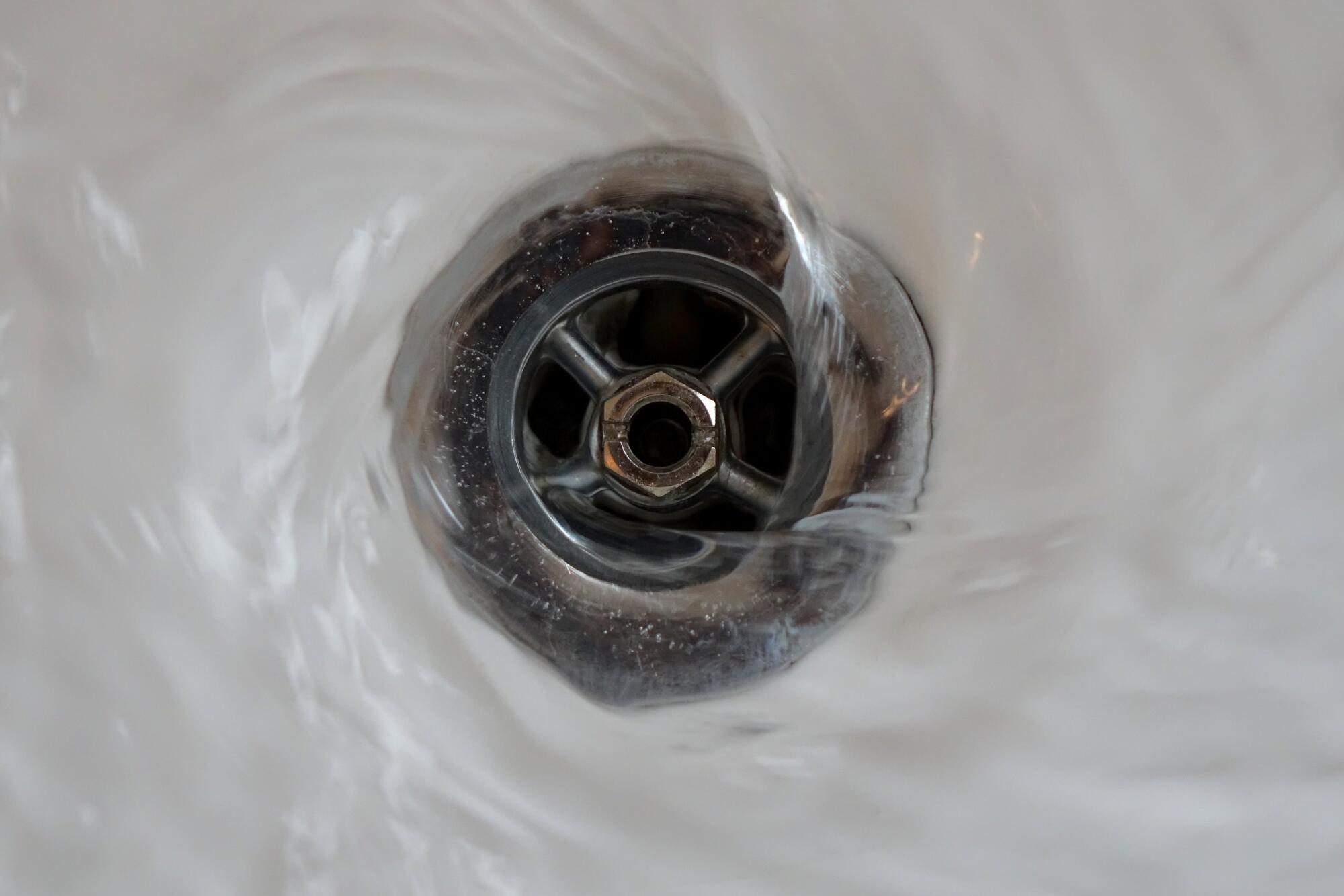 standing water in shower drain