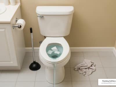 clogged toilet repair