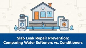 Slab Leak Repair Prevention: Comparing Water Softeners vs. Conditioners — featured image