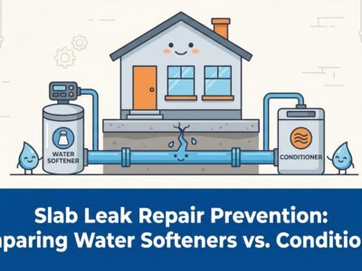 Slab Leak Repair Prevention: Comparing Water Softeners vs. Conditioners — featured image
