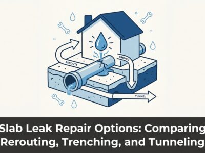 Slab Leak Repair Options: Comparing Rerouting, Trenching, and Tunneling — featured image