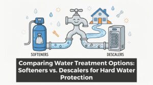 Comparing Water Treatment Options: Softeners vs. Descalers for Hard Water Protection — featured image