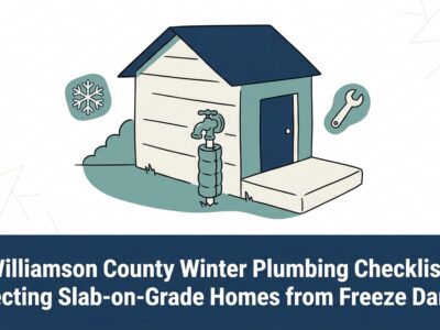 Williamson County Winter Plumbing Checklist: Protecting Slab-on-Grade Homes from Freeze Damage — featured image