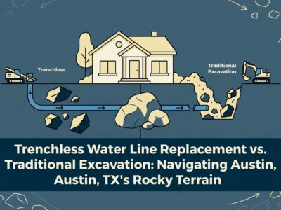 Trenchless Water Line Replacement vs. Traditional Excavation: Navigating Austin, TX's Rocky Terrain — featured image