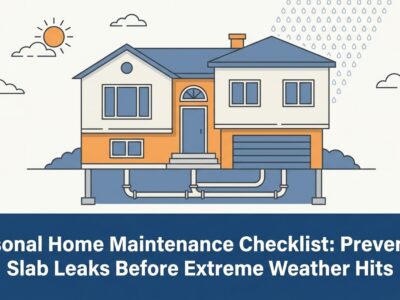 Seasonal Home Maintenance Checklist: Preventing Slab Leaks Before Extreme Weather Hits